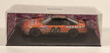 Dimension 4 Race Image Collectables NASCAR #00 Husler Hedman Hedders Orange 1:43 Scale Die Cast Toy Race Car Vehicle in Display Case