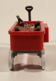 1999 Coca Cola Red Wagon with Bottles PVC Toy