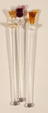 Amscan Cocktail Drink Stirrers Clear Plastic with Detailed Drinks Set of 3