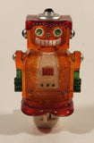 2008 UND Lab Inc. Glitter Robot Orange Red Plastic Night Light