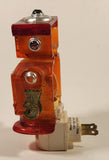 2008 UND Lab Inc. Glitter Robot Orange Red Plastic Night Light