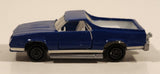 Vintage Majorette No. 296 El Camino SS Dark Blue 1/59 Scale Die Cast Toy Car Vehicle with Opening Doors