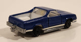 Vintage Majorette No. 296 El Camino SS Dark Blue 1/59 Scale Die Cast Toy Car Vehicle with Opening Doors