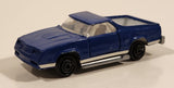Vintage Majorette No. 296 El Camino SS Dark Blue 1/59 Scale Die Cast Toy Car Vehicle with Opening Doors