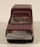 Vintage Majorette No. 233 Renault Express Painted Burgundy Purple 1: 53 Scale Die Cast Toy Car Vehicle with Opening Rear Doors