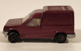 Vintage Majorette No. 233 Renault Express Painted Burgundy Purple 1: 53 Scale Die Cast Toy Car Vehicle with Opening Rear Doors