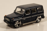 Maisto Custom Shop Collection Mercedes Benz G Class Metallic Dark Blue Die Cast Toy Car Vehicle with Rubber Tires