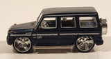 Maisto Custom Shop Collection Mercedes Benz G Class Metallic Dark Blue Die Cast Toy Car Vehicle with Rubber Tires