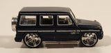 Maisto Custom Shop Collection Mercedes Benz G Class Metallic Dark Blue Die Cast Toy Car Vehicle with Rubber Tires