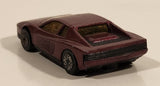 Matchbox Ferrari Testarossa Painted Burgundy Purple Die Cast Toy Car Vehicle