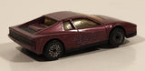 Matchbox Ferrari Testarossa Painted Burgundy Purple Die Cast Toy Car Vehicle