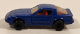 Majorette No. 257 Mazda RX7 1/56 Scale Painted Dark Blue Die Cast Toy Car Vehicle with Opening Doors