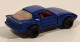 Majorette No. 257 Mazda RX7 1/56 Scale Painted Dark Blue Die Cast Toy Car Vehicle with Opening Doors