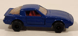 Majorette No. 257 Mazda RX7 1/56 Scale Painted Dark Blue Die Cast Toy Car Vehicle with Opening Doors