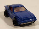 Majorette No. 257 Mazda RX7 1/56 Scale Painted Dark Blue Die Cast Toy Car Vehicle with Opening Doors