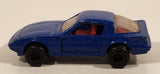 Majorette No. 257 Mazda RX7 1/56 Scale Painted Dark Blue Die Cast Toy Car Vehicle with Opening Doors