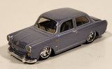 Maisto G Ridez 1967 VW 1500 Lavender Die Cast Toy Car Vehicle with Opening Trunk and Rubber Tires