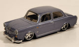 Maisto G Ridez 1967 VW 1500 Lavender Die Cast Toy Car Vehicle with Opening Trunk and Rubber Tires
