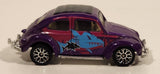 2001 Matchbox Wings 'n Water '62 VW Beetle Purple Die Cast Toy Car Vehicle
