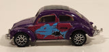 2001 Matchbox Wings 'n Water '62 VW Beetle Purple Die Cast Toy Car Vehicle