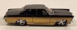 2005 Maisto G Ridez 1965 Buick Riviera Gold and Black Die Cast Toy Car Vehicle with Rubber Wheels