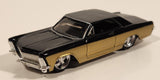 2005 Maisto G Ridez 1965 Buick Riviera Gold and Black Die Cast Toy Car Vehicle with Rubber Wheels