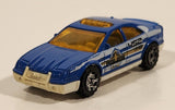 2002 Matchbox Rescue Chiefs Police Car 452 HQ Police Chief Blue Die Cast Toy Car Vehicle