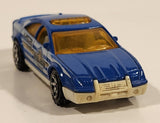 2002 Matchbox Rescue Chiefs Police Car 452 HQ Police Chief Blue Die Cast Toy Car Vehicle