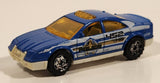 2002 Matchbox Rescue Chiefs Police Car 452 HQ Police Chief Blue Die Cast Toy Car Vehicle