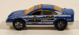 2002 Matchbox Rescue Chiefs Police Car 452 HQ Police Chief Blue Die Cast Toy Car Vehicle