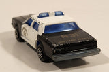 Vintage Majorette No. 240 Chevrolet Impala N31 Police Black and White 1/69 Scale Die Cast Toy Car Vehicle with Opening Doors