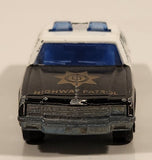Vintage Majorette No. 240 Chevrolet Impala N31 Police Black and White 1/69 Scale Die Cast Toy Car Vehicle with Opening Doors