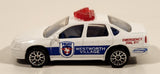 2001 Matchbox Police Chevrolet Impala Police Westworth Village White Die Cast Toy Car Vehicle