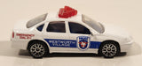 2001 Matchbox Police Chevrolet Impala Police Westworth Village White Die Cast Toy Car Vehicle