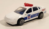 2001 Matchbox Police Chevrolet Impala Police Westworth Village White Die Cast Toy Car Vehicle