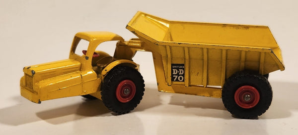 Vintage Lesney Major Pack No. 10 Dinkum Dumper Whitlock D-D 70 Yellow Die Cast Toy Construction Equipment Vehicle