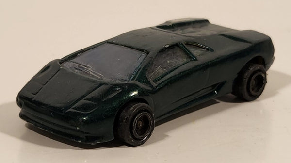 Vintage Majorette No. 219 Lamborghini Diablo Painted Green 1/58 Scale Die Cast Toy Car Vehicle