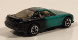 1997 Matchbox Mazda RX-7 Green and Black Die Cast Toy Car Vehicle