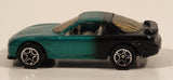 1997 Matchbox Mazda RX-7 Green and Black Die Cast Toy Car Vehicle