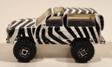 1996 Matchbox Off Road Ford Bronco II Zebra Black and White Striped Die Cast Toy Car Vehicle