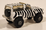 1996 Matchbox Off Road Ford Bronco II Zebra Black and White Striped Die Cast Toy Car Vehicle