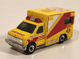 1998 Matchbox To The Rescue 1996 Ford Ambulance Yellow Die Cast Toy Car Vehicle