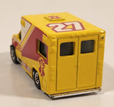 1998 Matchbox To The Rescue 1996 Ford Ambulance Yellow Die Cast Toy Car Vehicle
