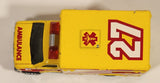 1998 Matchbox To The Rescue 1996 Ford Ambulance Yellow Die Cast Toy Car Vehicle