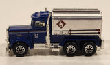 1999 Matchbox Airways Peterbilt Tanker Truck Blue Die Cast Toy Car Airport Fuel Transport Vehicle