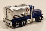 1999 Matchbox Airways Peterbilt Tanker Truck Blue Die Cast Toy Car Airport Fuel Transport Vehicle