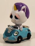 2019 Jazwares Feisty Pets Reckless Racer Glenda Glitterpoop The Unicorn 2 1/2" Long Toy Car Vehicle