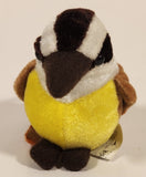 All-Star Distributing Brown Yellow Orange Black White Bird 3 1/2" Stuffed Plush Toy Key Chain