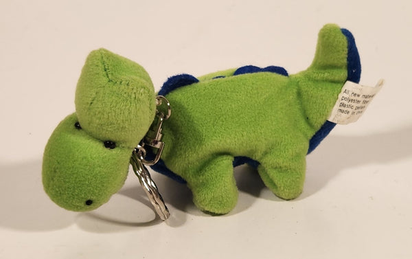 Green and Blue Dinosaur 5" Stuffed Plush Toy Key Chain
