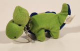 Green and Blue Dinosaur 5" Stuffed Plush Toy Key Chain